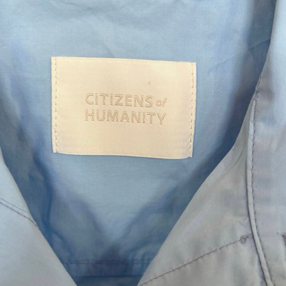 Citizens of Humanity 100% Cotton Blue Kayla Poplin Button Up Shirt Size Medium - Picture 3 of 9